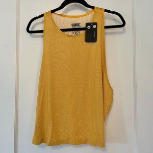 NWT Bakline Sunset cropped run tank in Daffodil Yellow (XL)